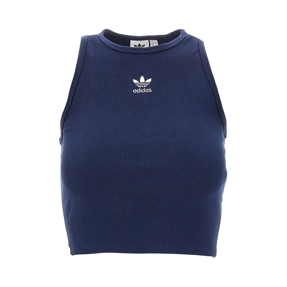 Top cropped in jersey a costine