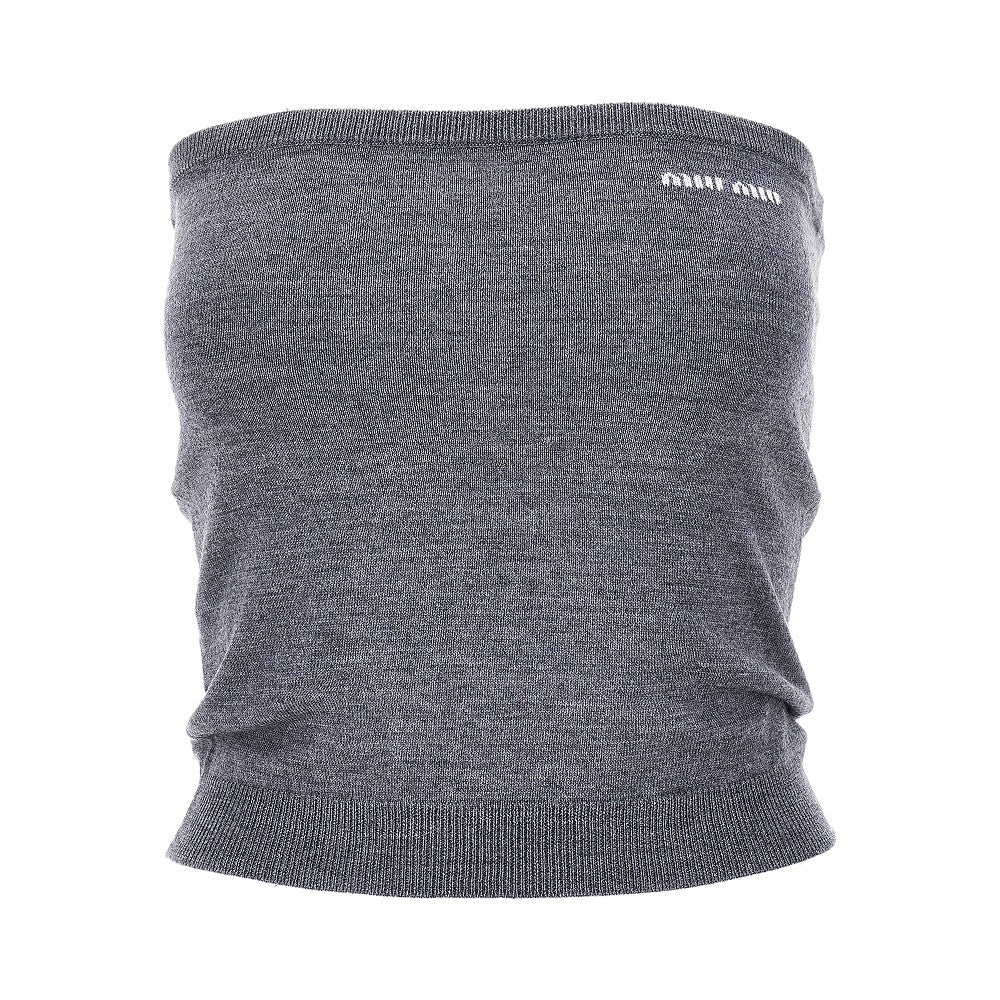 Knitted strapless top