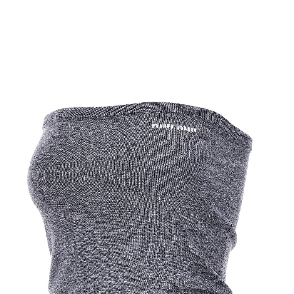Knitted strapless top
