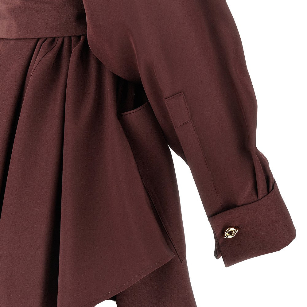 Camicia in seta con cintura