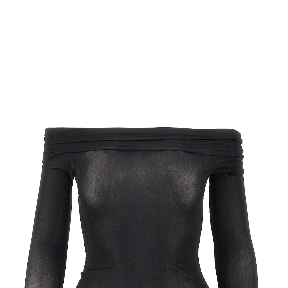 Top in jersey tecnico elasticizzato
