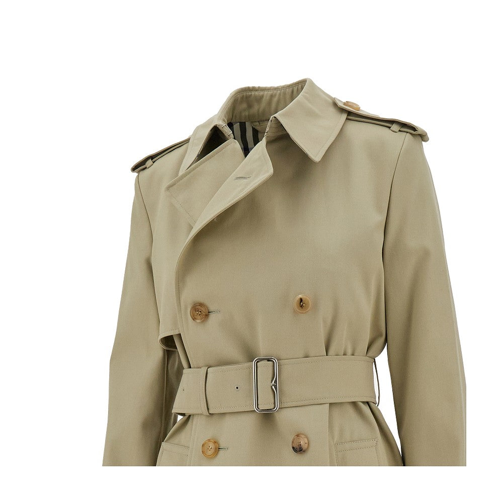 Trench in gabardine con cintura