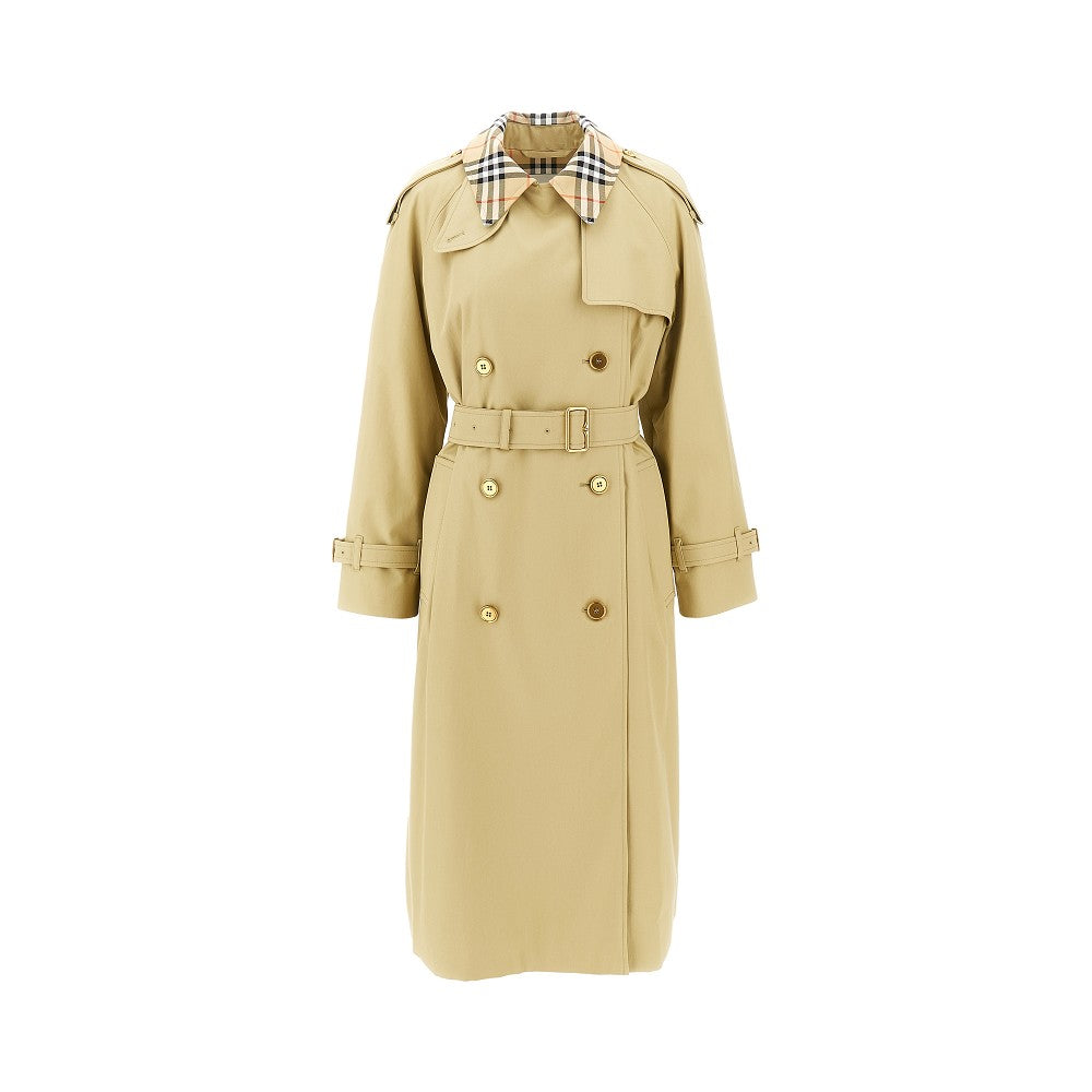 Trench midi 'Castleford' in gabardine