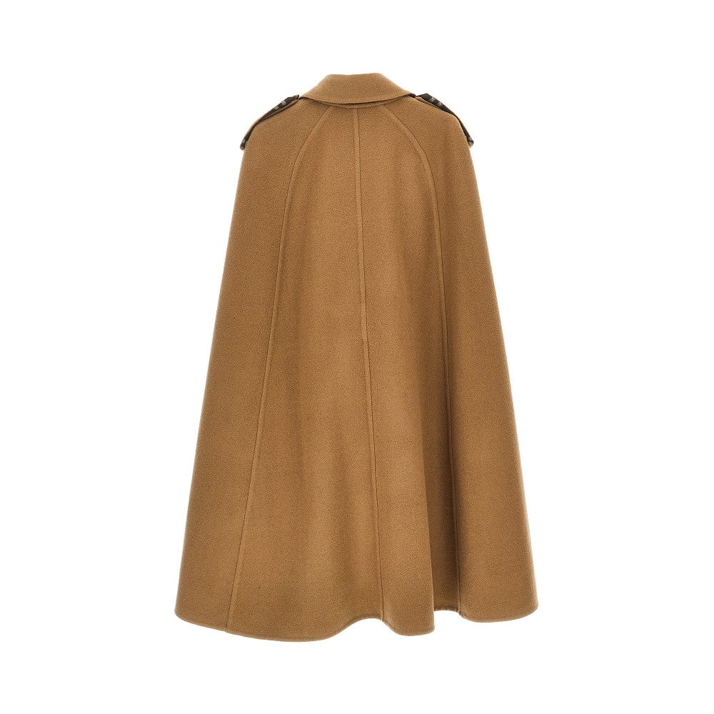 'Belmont' wool cape