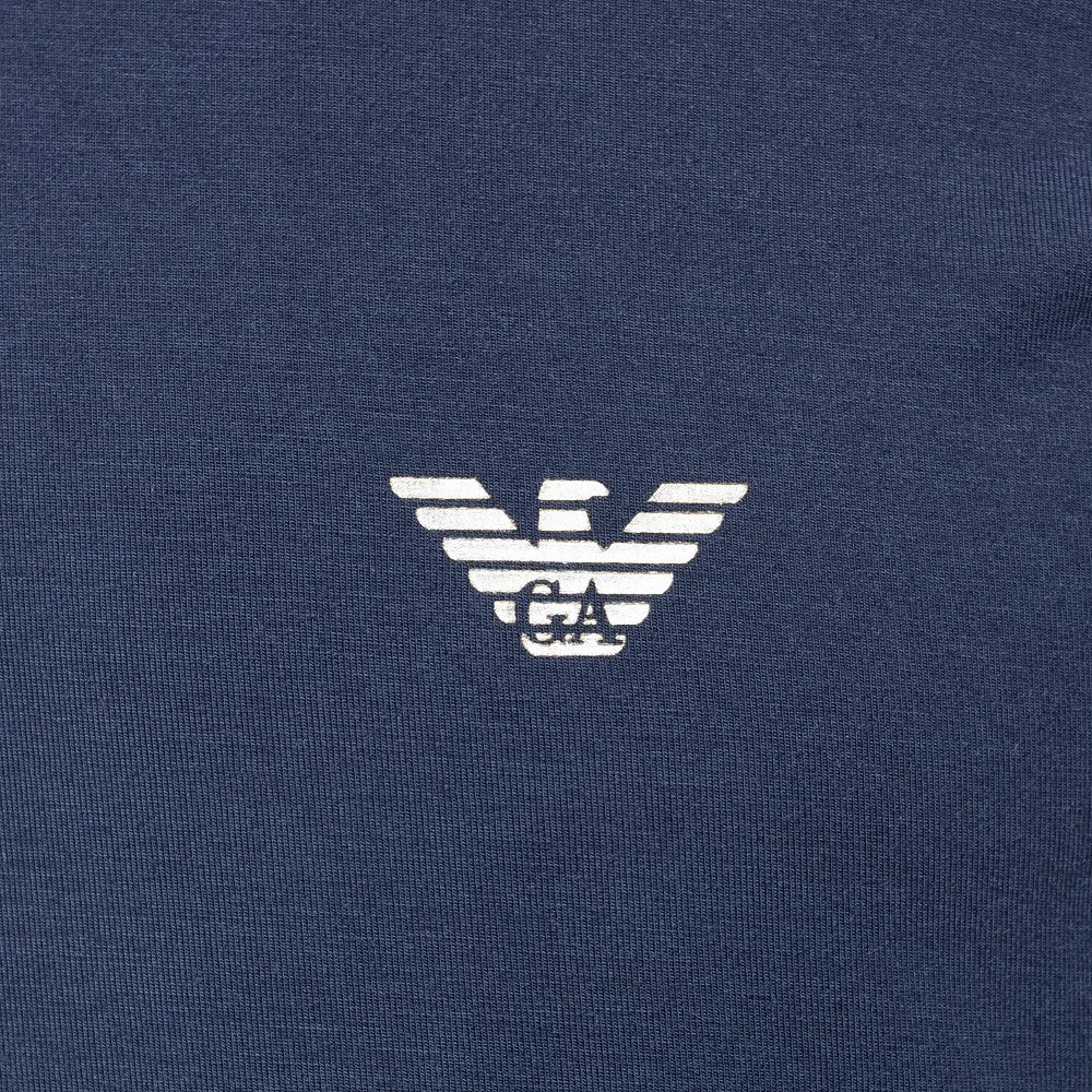 T-shirt blu con logo