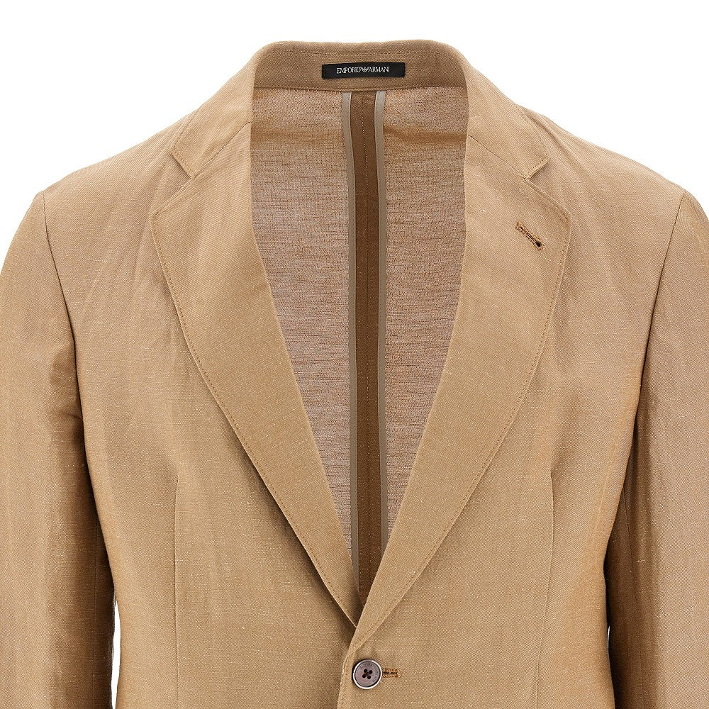 Abito Modern Fit in lino e viscosa