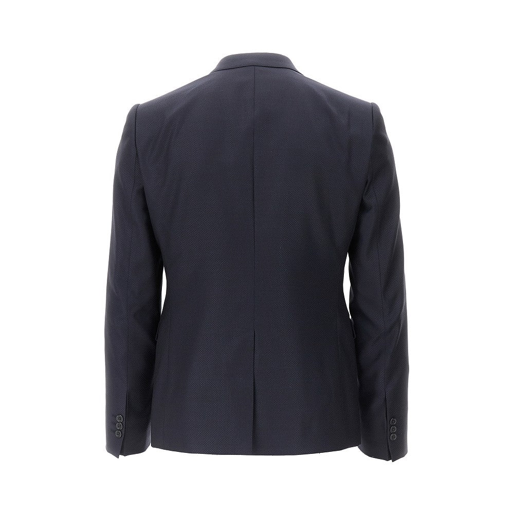 Jacquard wool and silk David Line suit