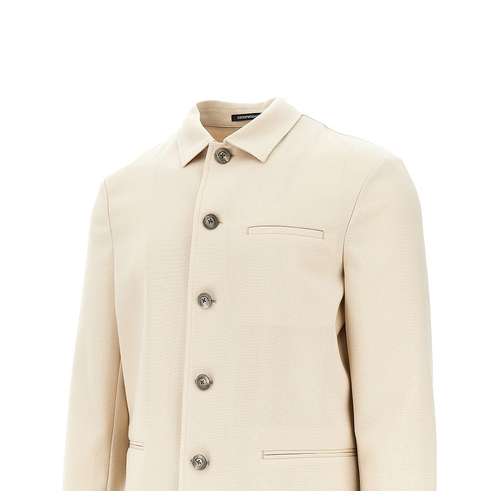 ICON virgin wool canvas suit