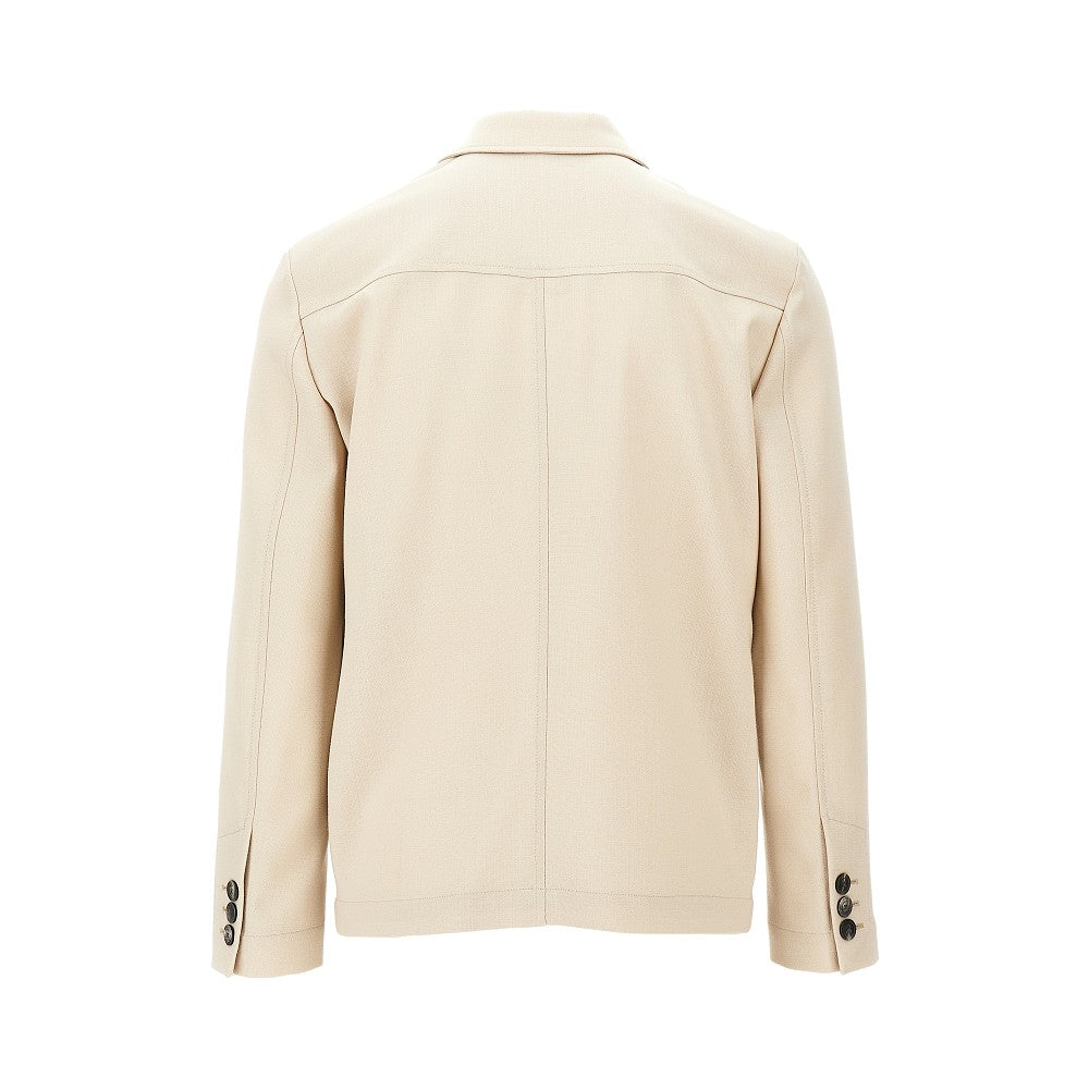 ICON virgin wool canvas suit