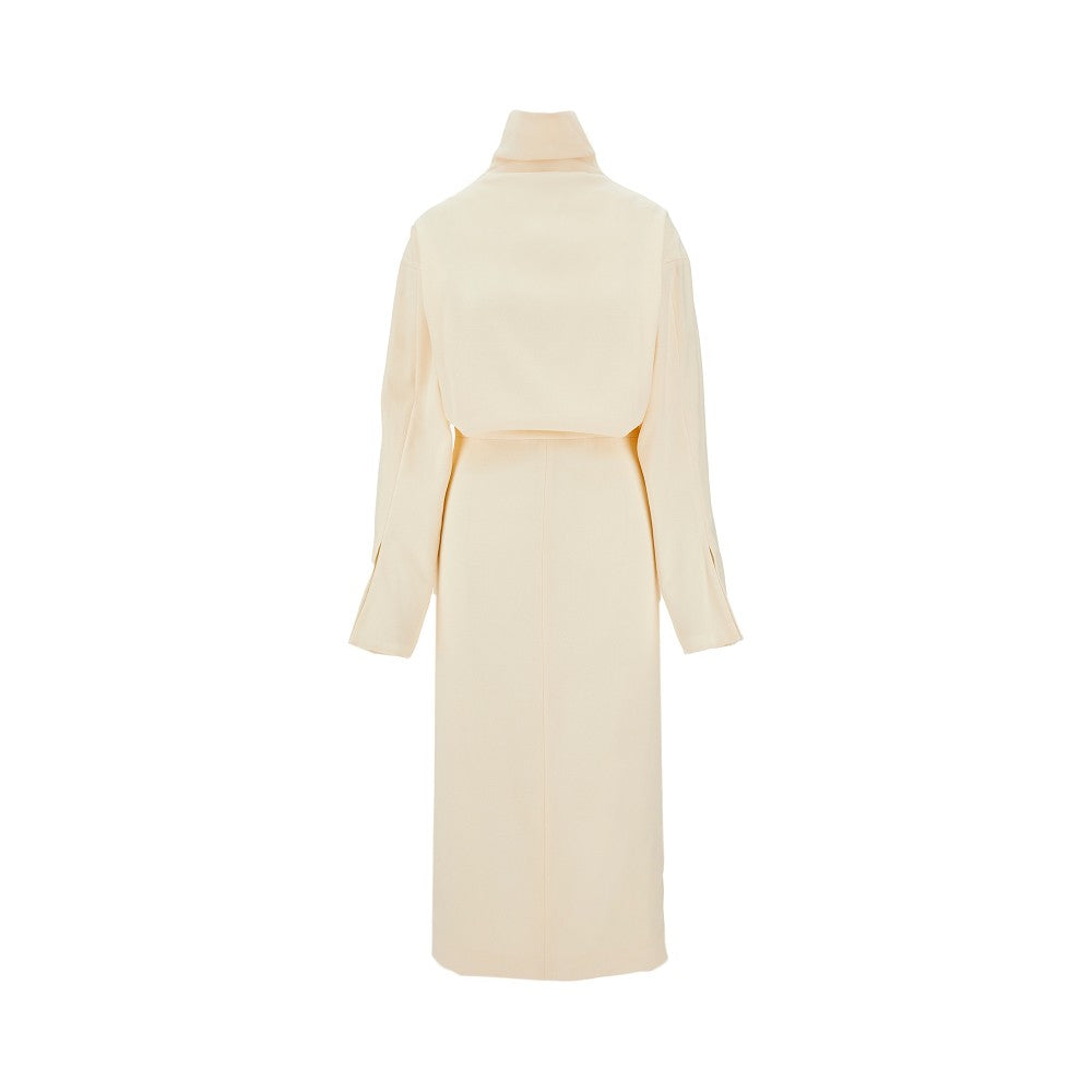 Abito midi con zip sul retro