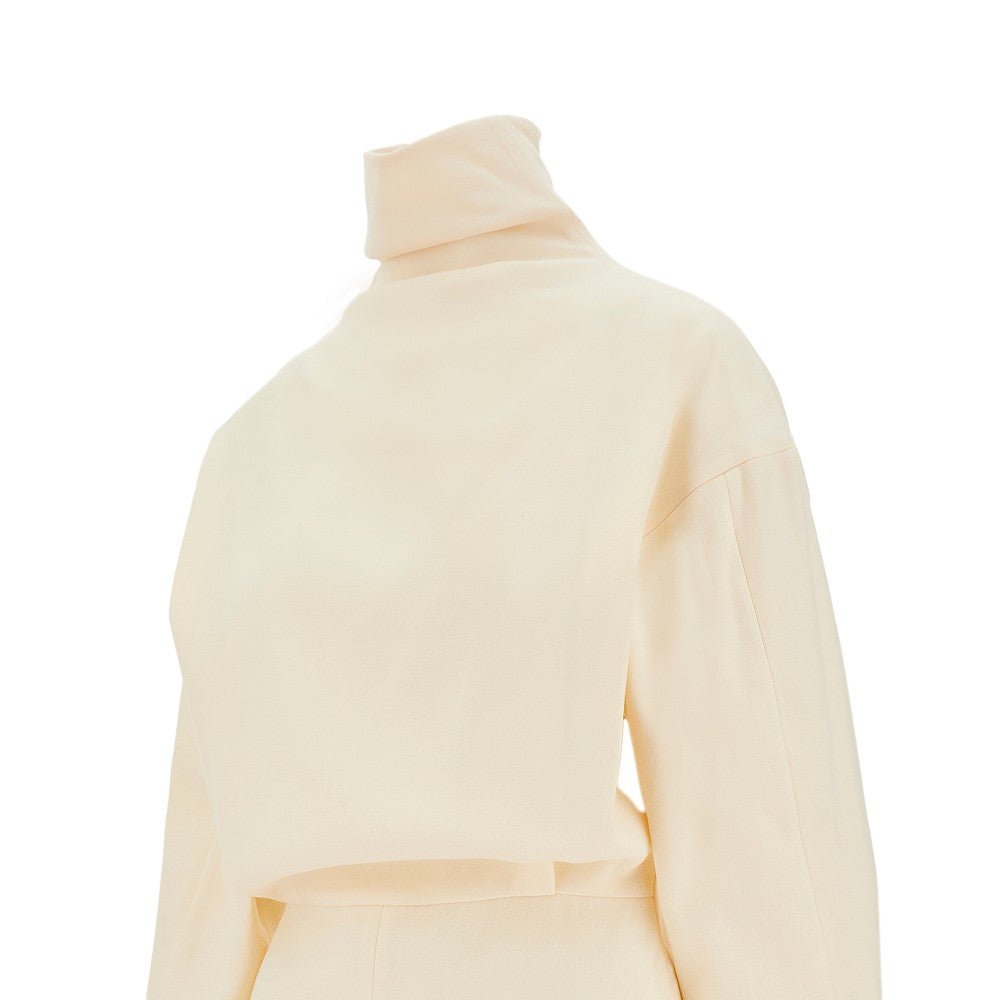 Abito midi con zip sul retro