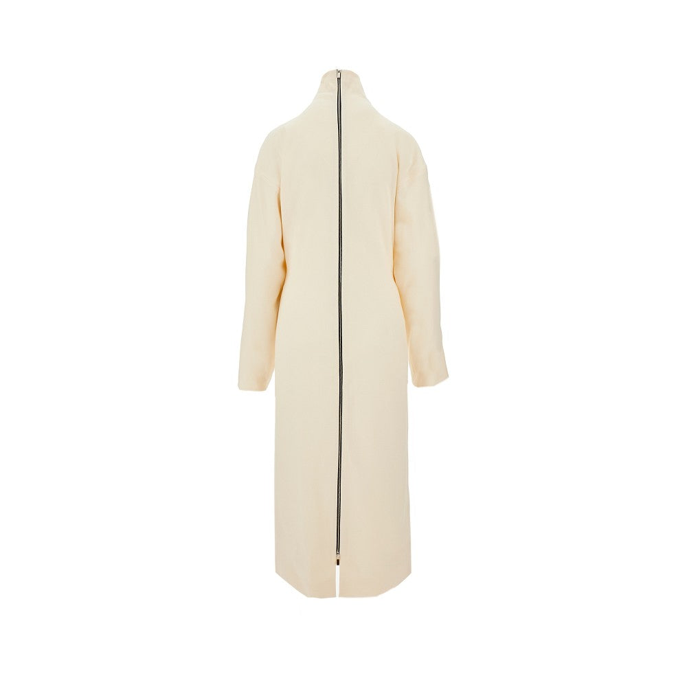 Abito midi con zip sul retro