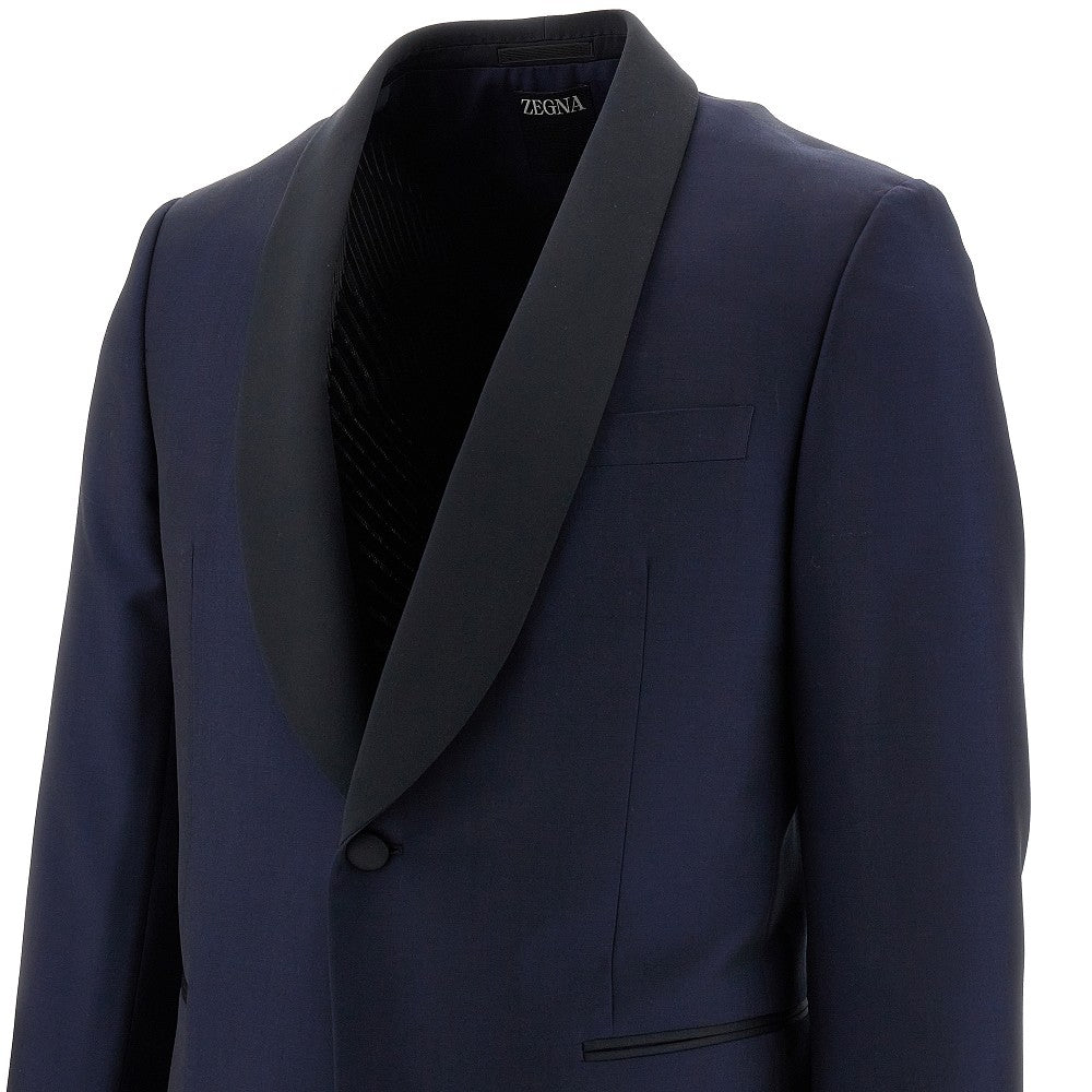 Abito sartoriale in lana e mohair