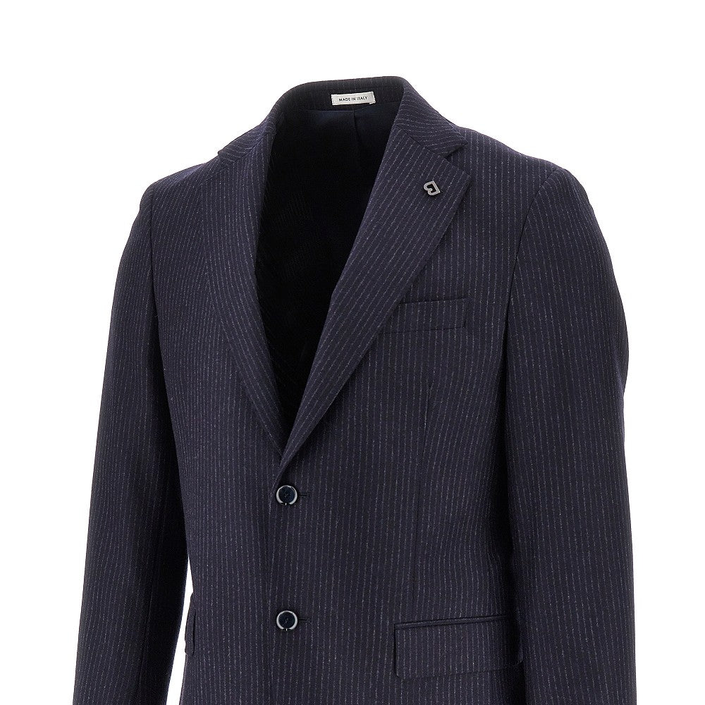 Abito sartoriale in misto lana gessata