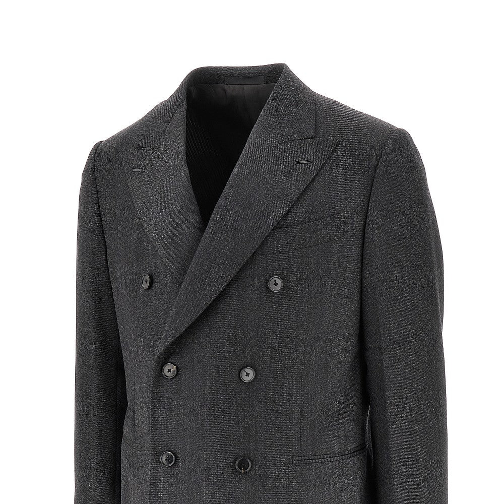Wool double-breasted 'Norma' suit