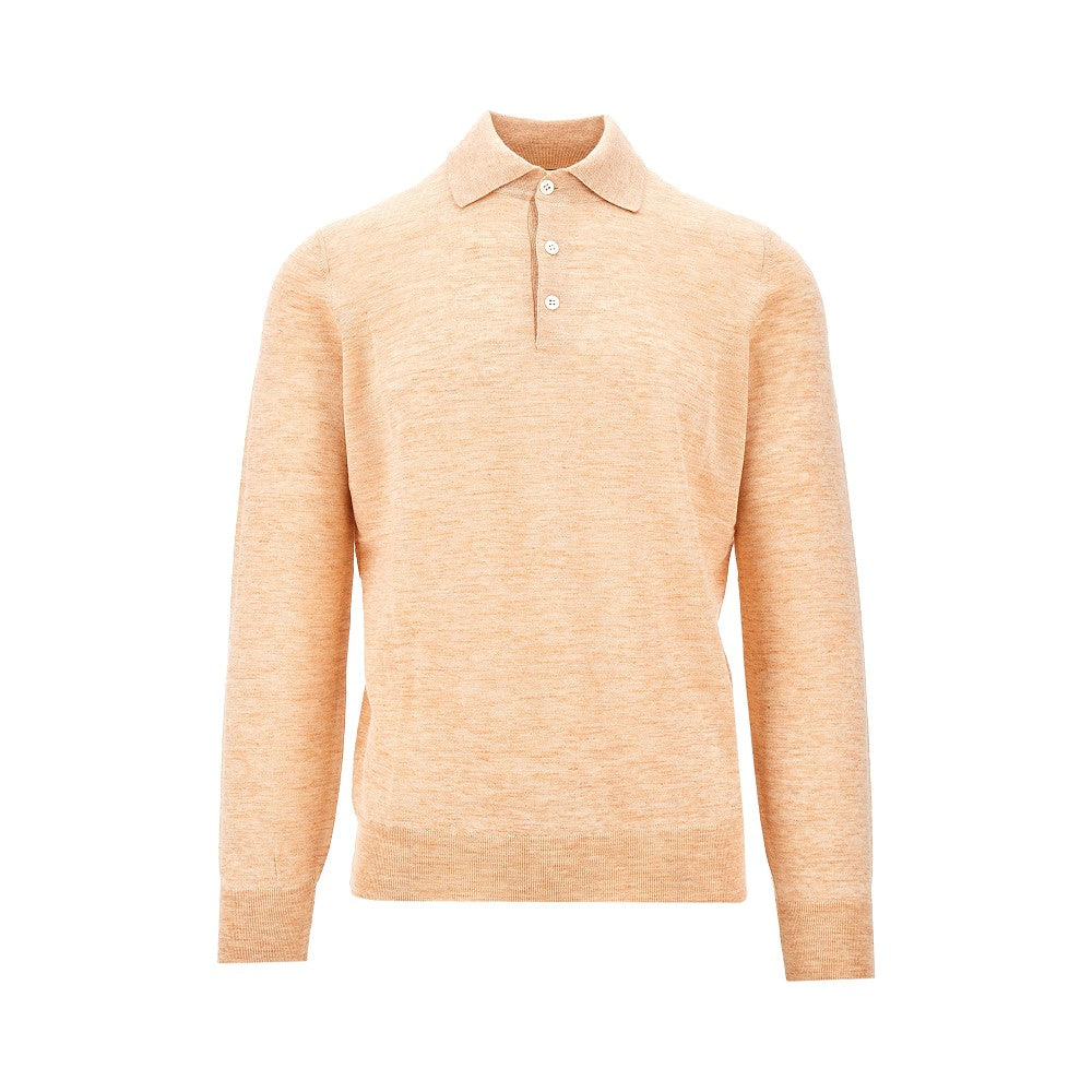 Lightweight knitted polo shirt