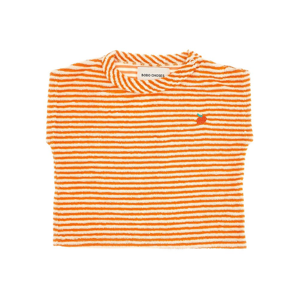 Striped terry T-shirt