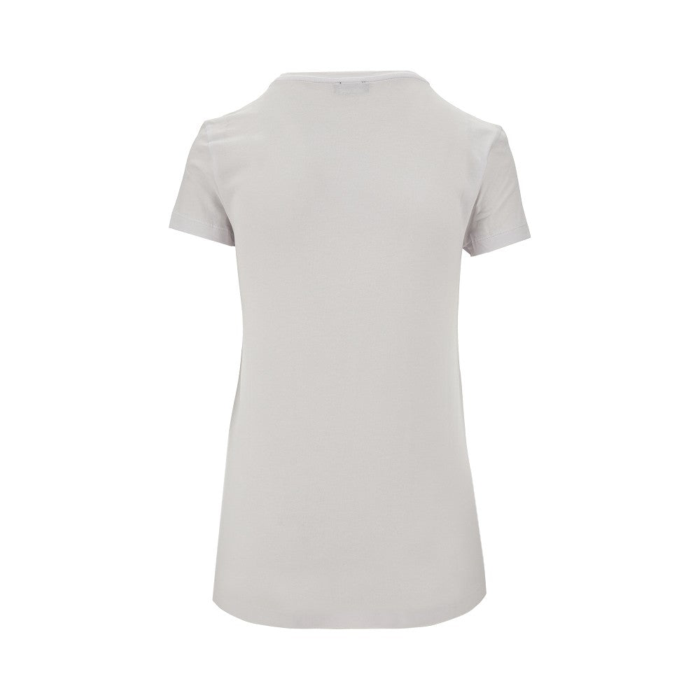 Strass logo organic cotton T-shirt