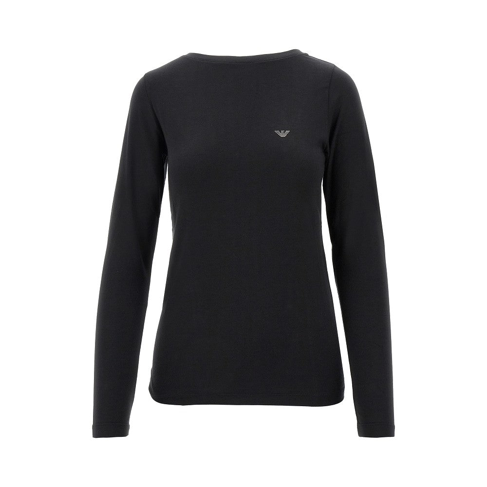 T-shirt loungewear in misto lana