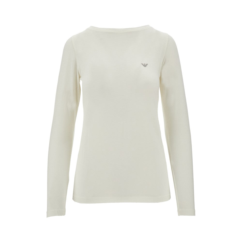 Wool-blend loungewear T-shirt