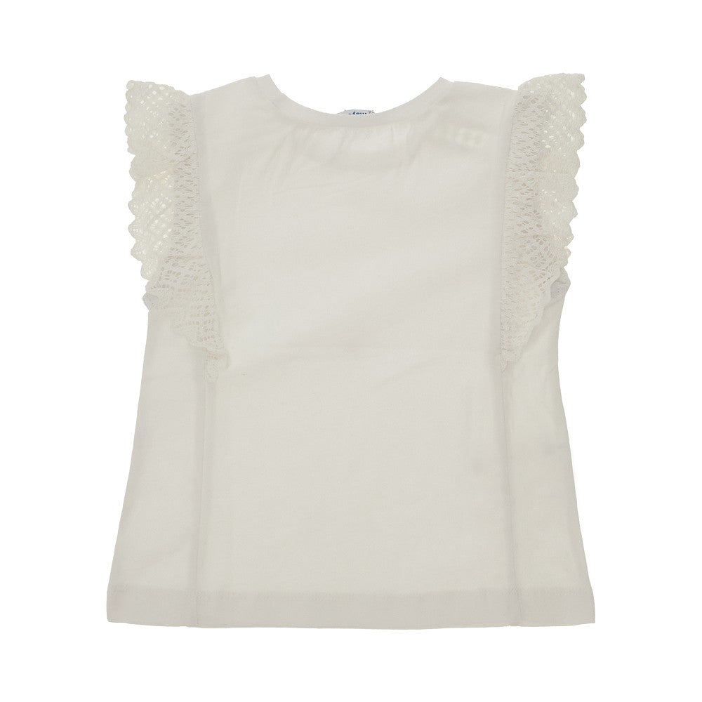 T-shirt with lace details