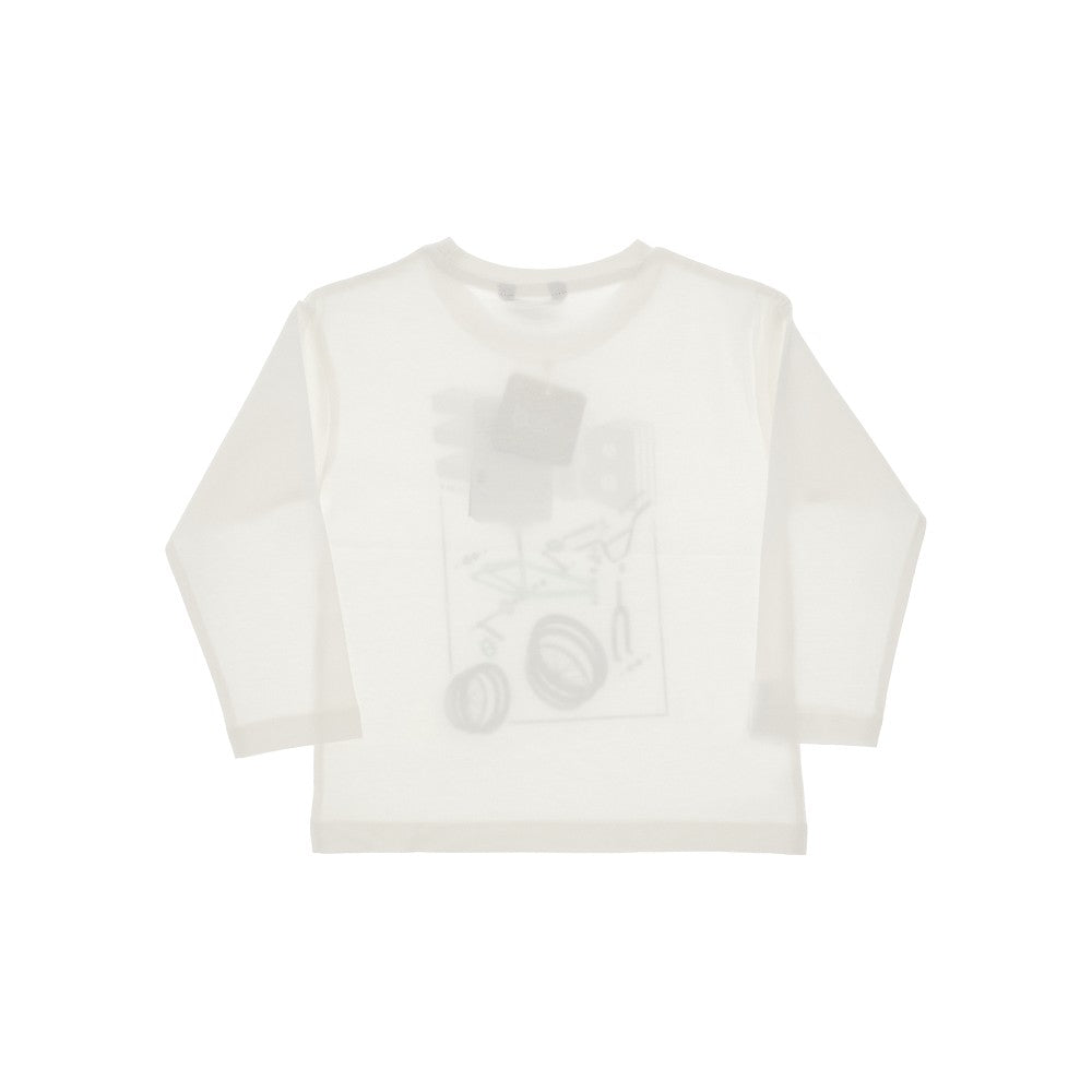 T-shirt a manica lunga con stampa 'Bike'