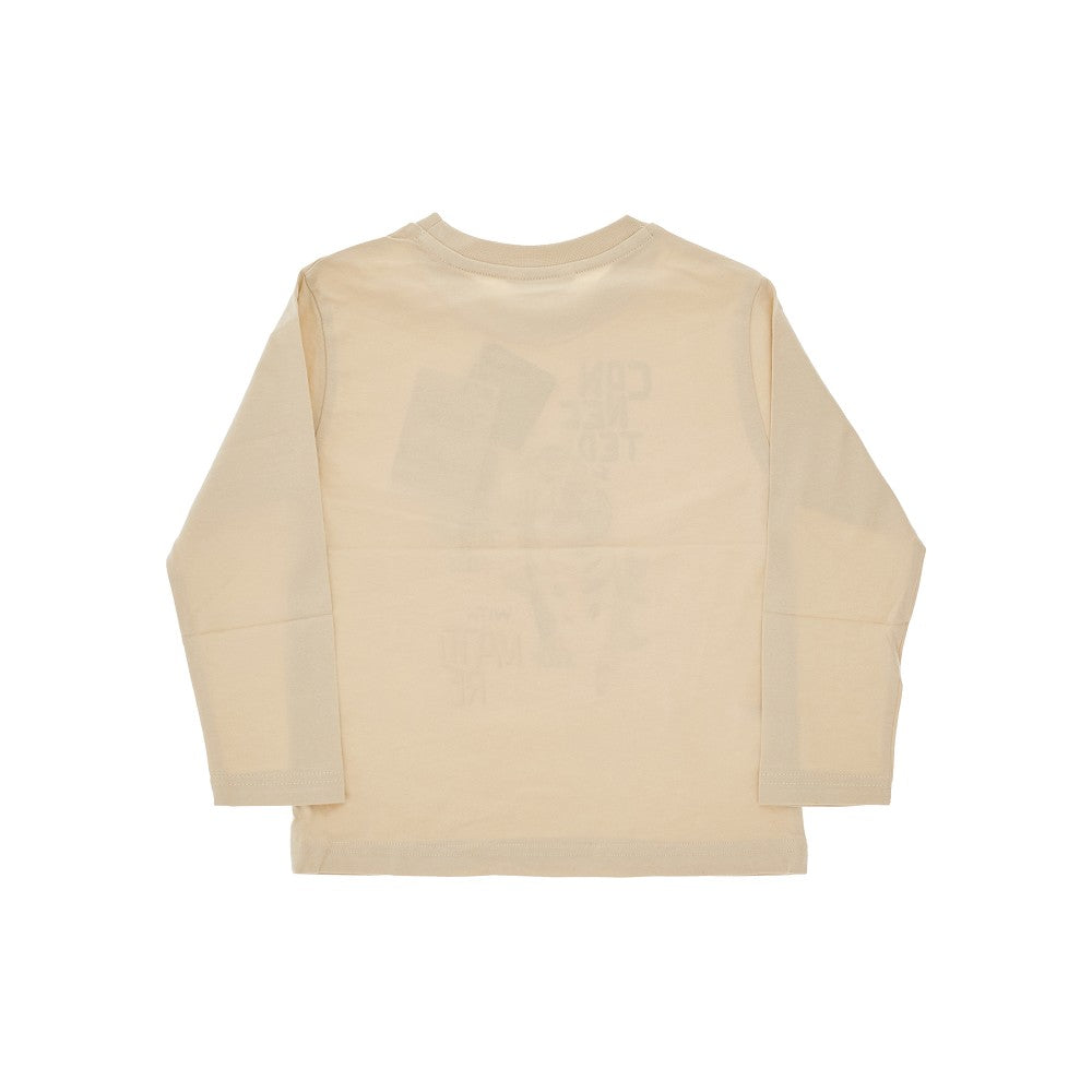 T-shirt a manica lunga con stampa tigre