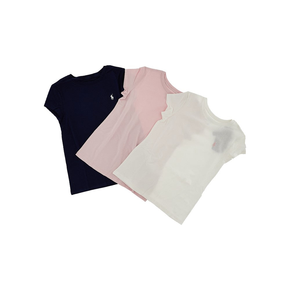 3 Pack T-shirt con logo ricamato