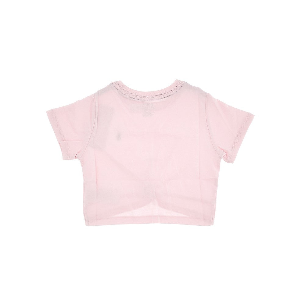 T-shirt cropped con dettaglio annodato