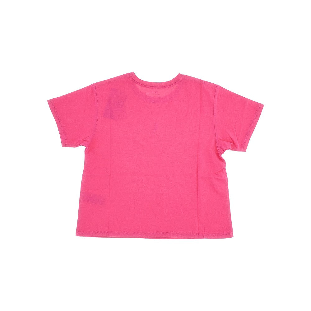T-shirt con logo ricamato