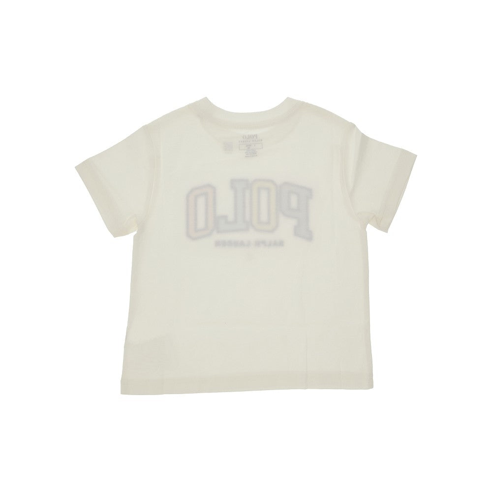 T-shirt con logo ricamato