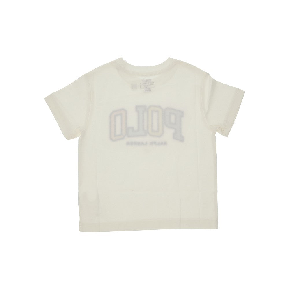 T-shirt con logo ricamato