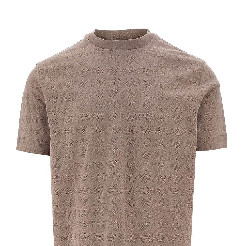 Jacquard jersey T-shirt