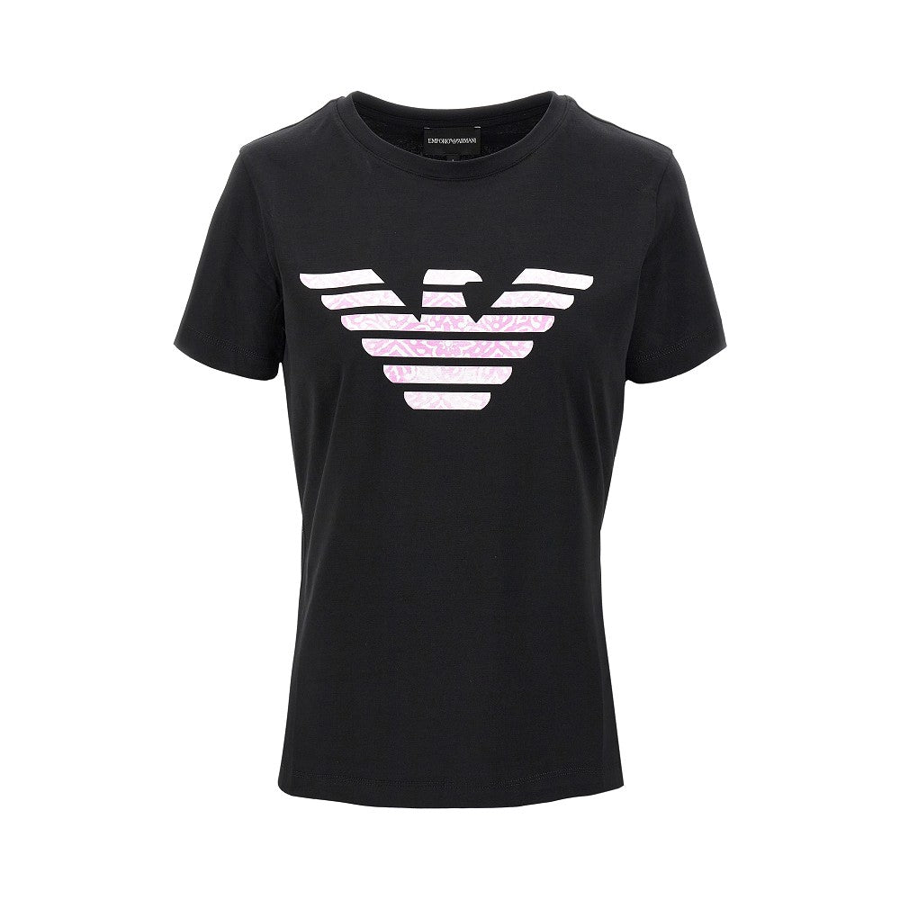 Eagle print stretch jersey T-shirt