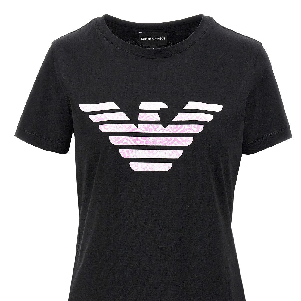 Eagle print stretch jersey T-shirt