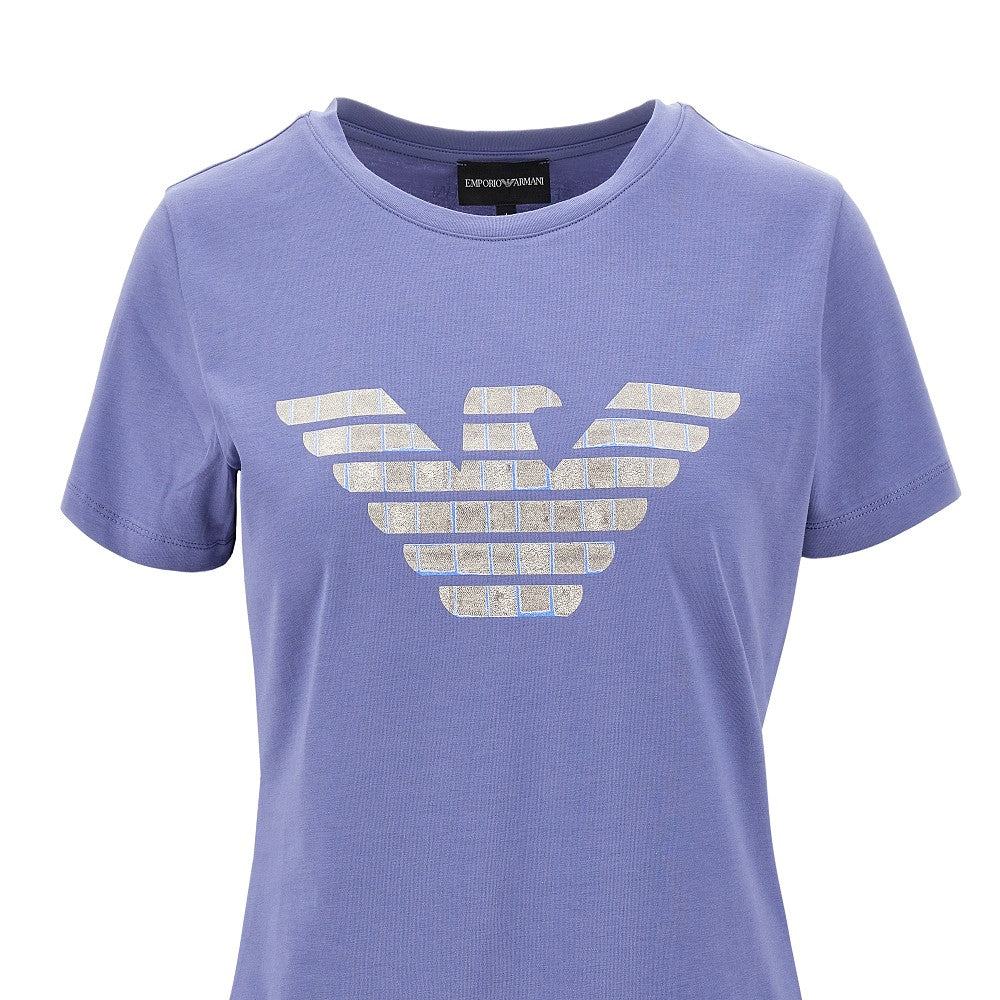 T-shirt in jersey stretch con stampa Eagle