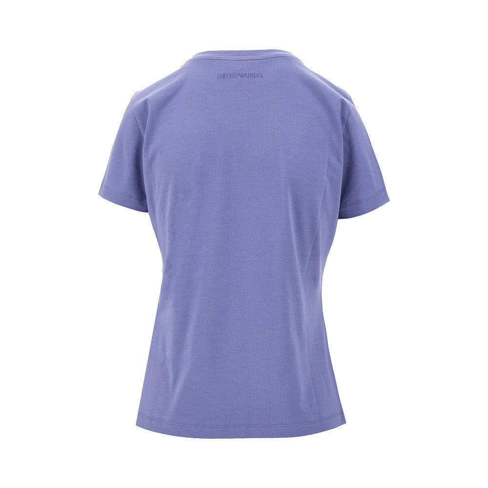 Eagle print stretch jersey T-shirt