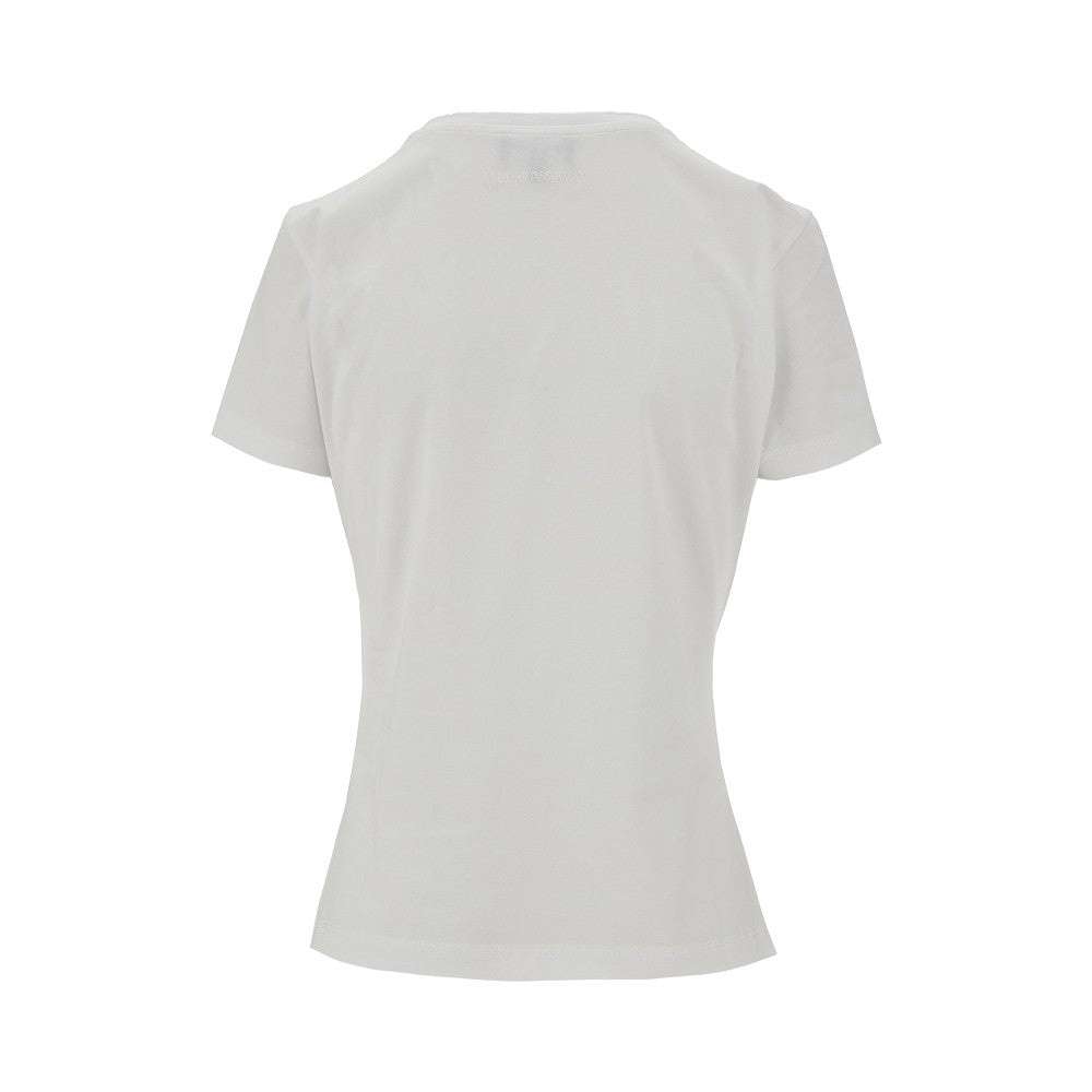 Eagle print stretch jersey T-shirt