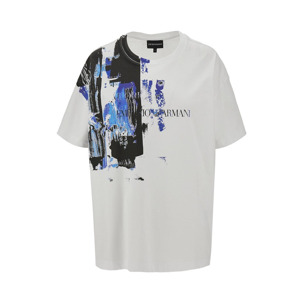 T-shirt stampata in cotone biologico