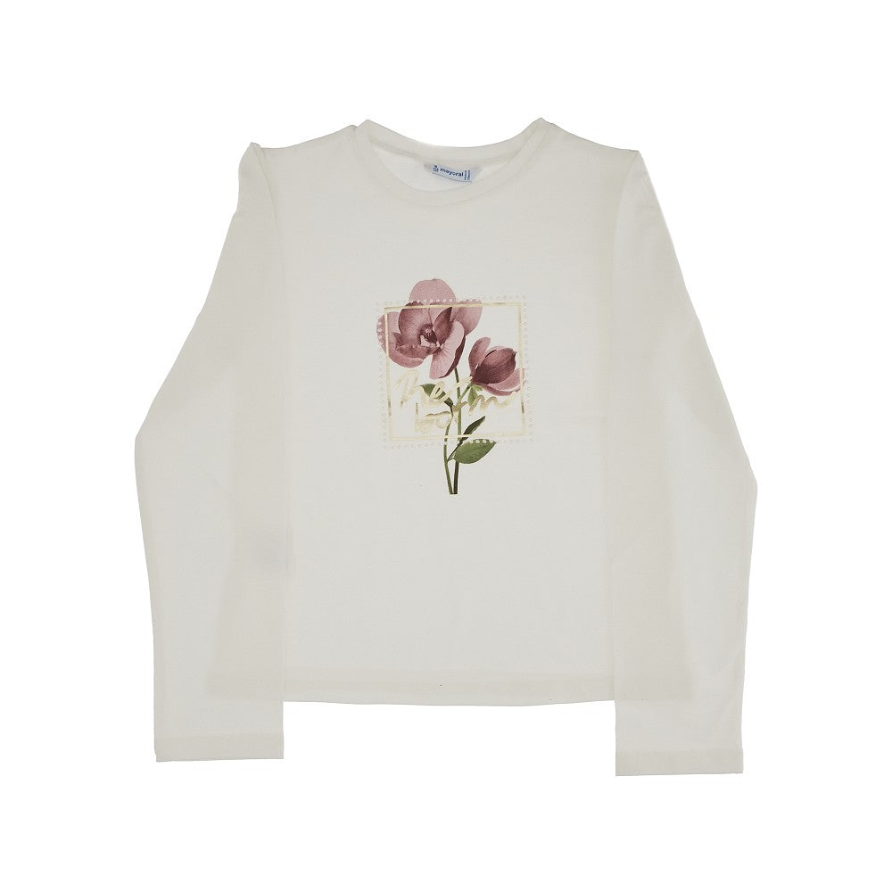 T-shirt con stampa florale