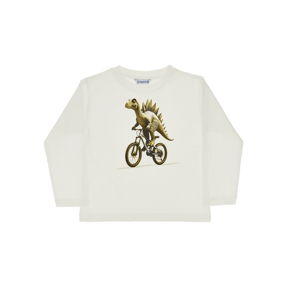 T-shirt in jersey con stampa