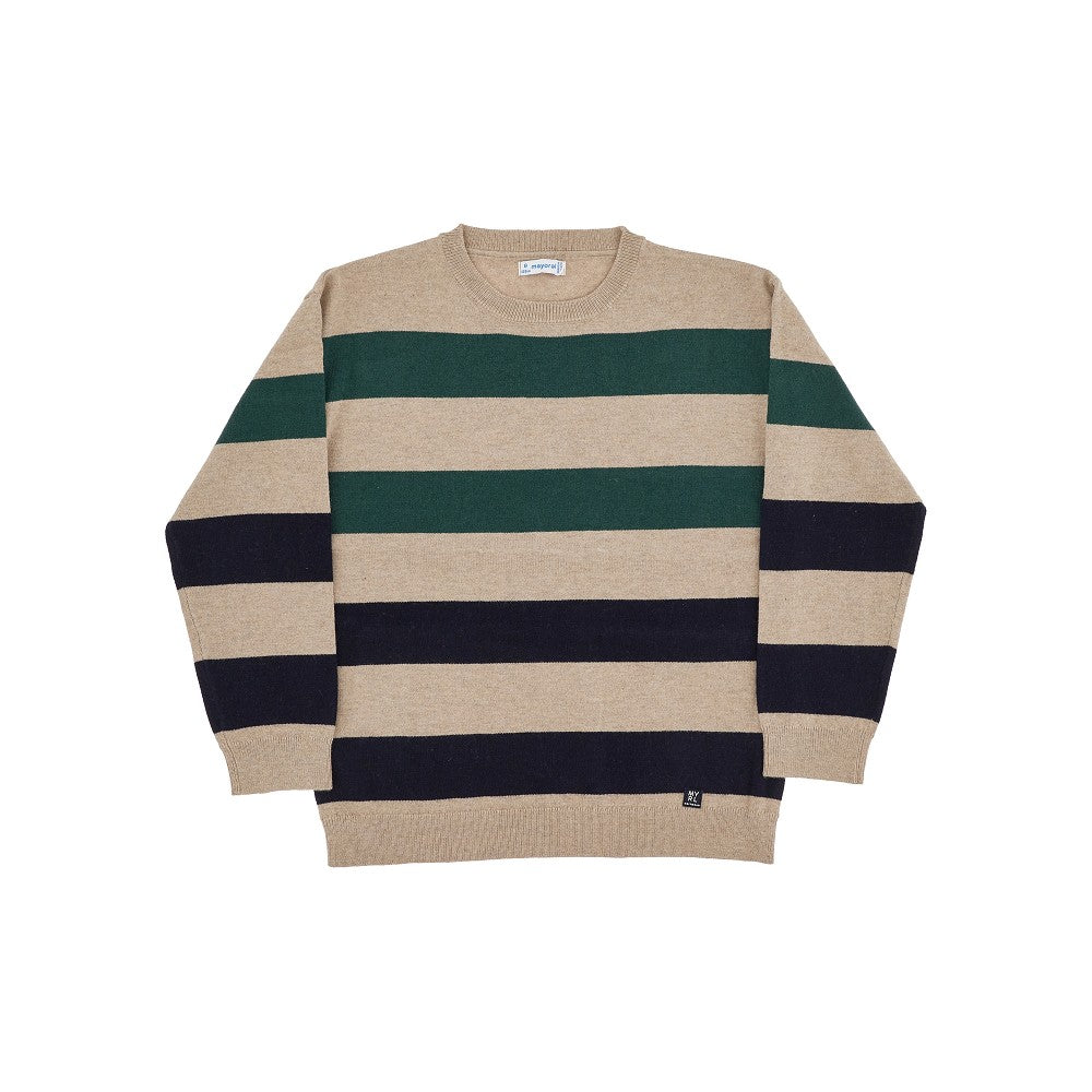 Striped crewneck sweater