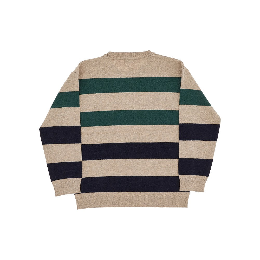 Striped crewneck sweater