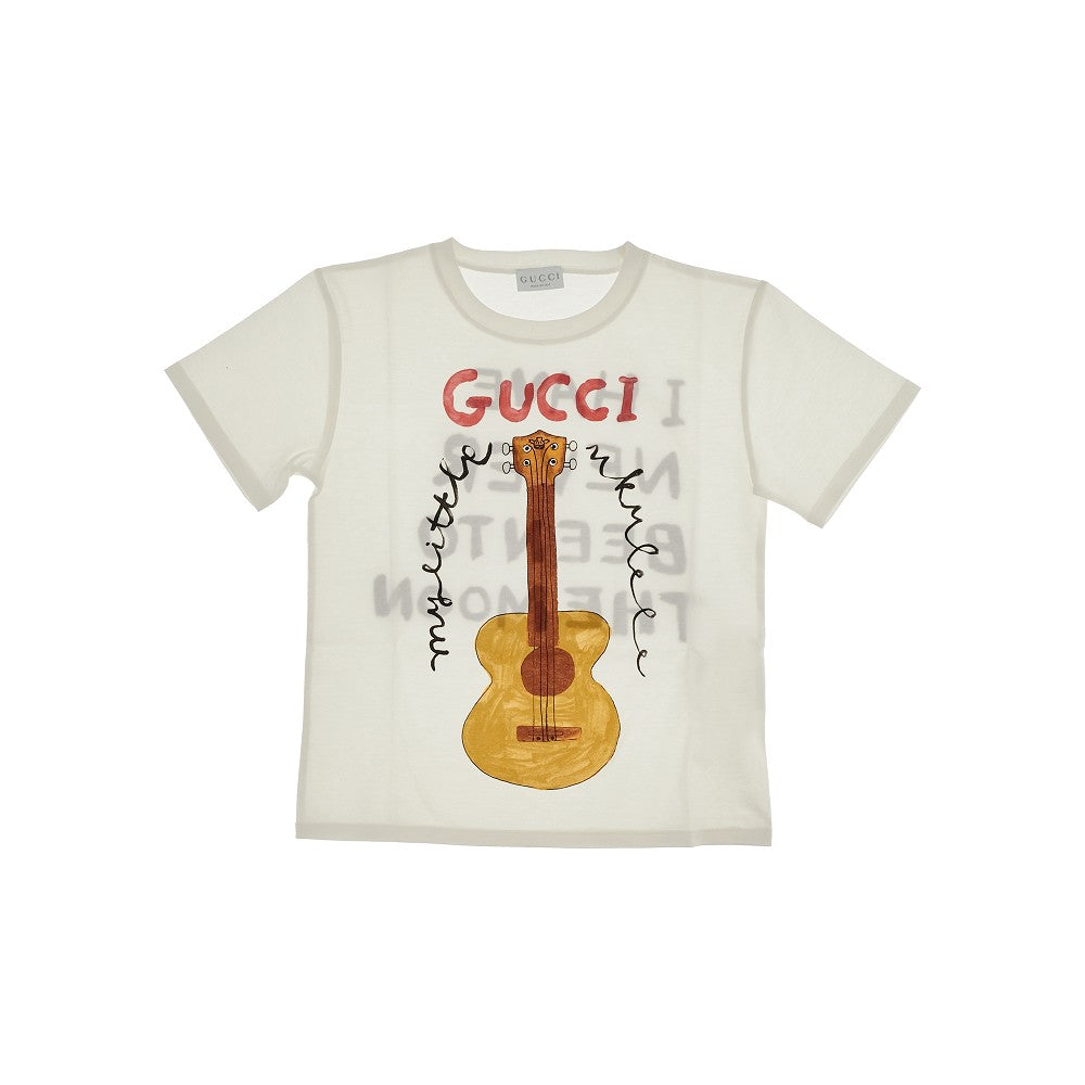 T-shirt oversize con illustrazioni