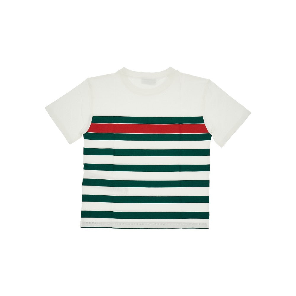 T-shirt con stampa a righe