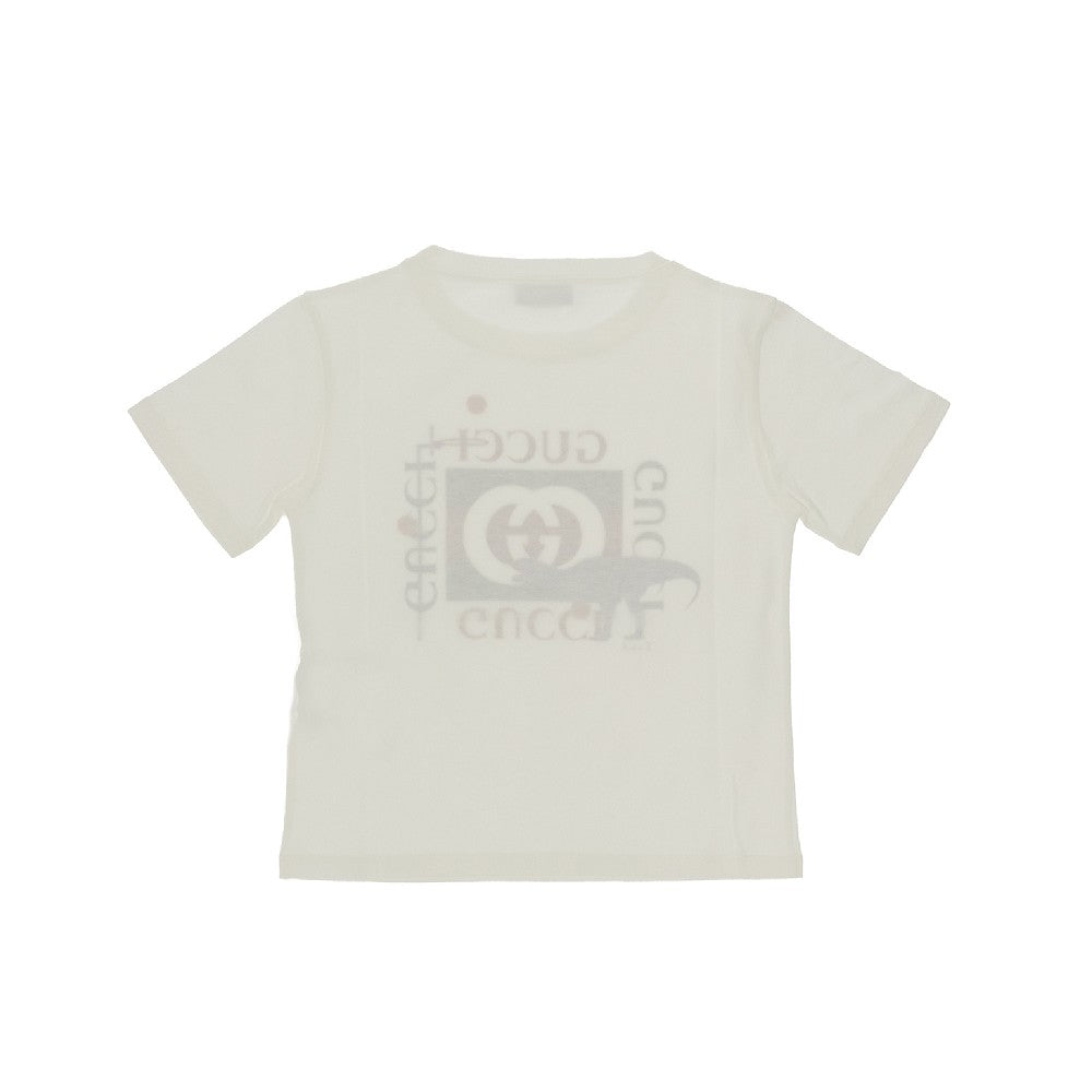 T-shirt con stampa logo