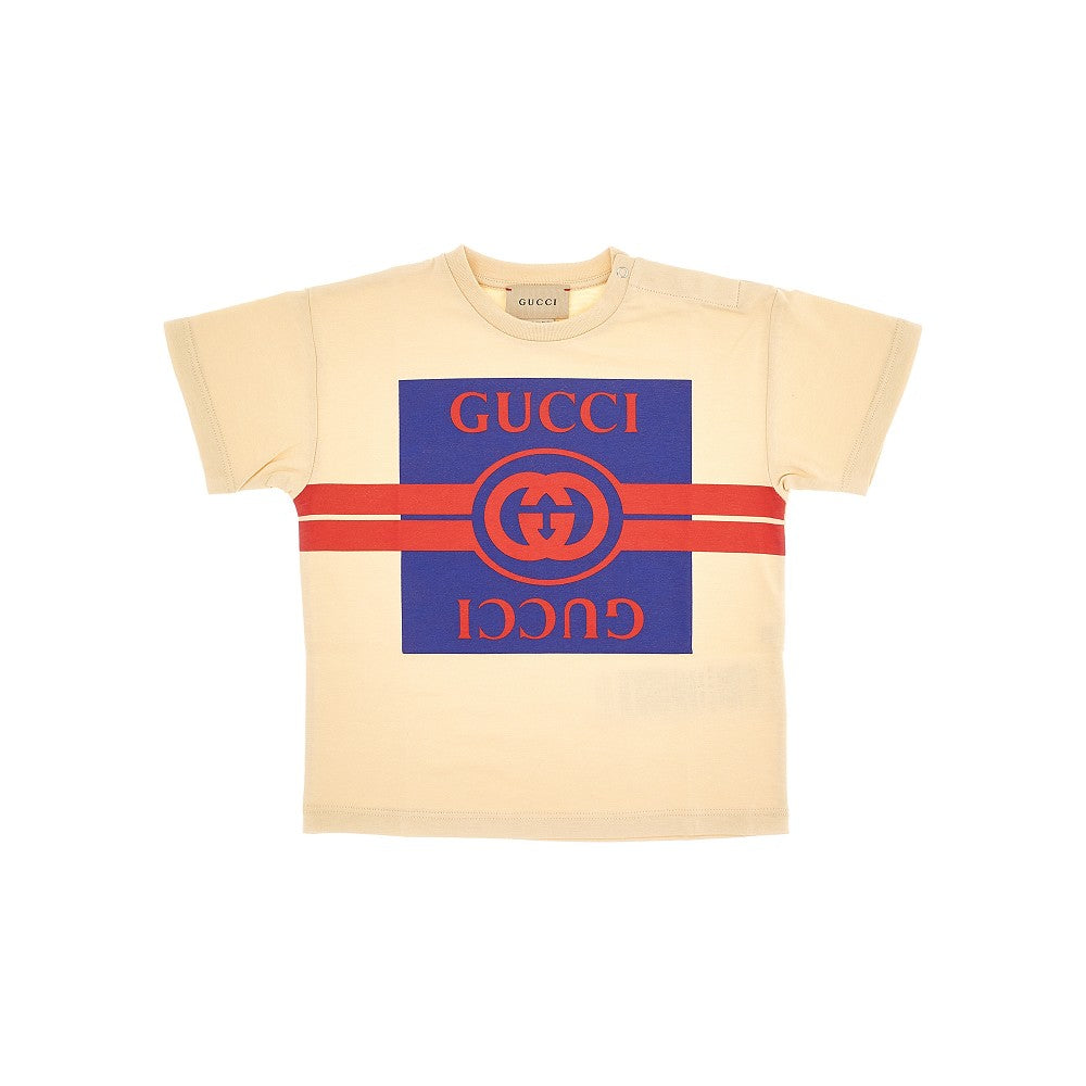 T-shirt con stampa logo