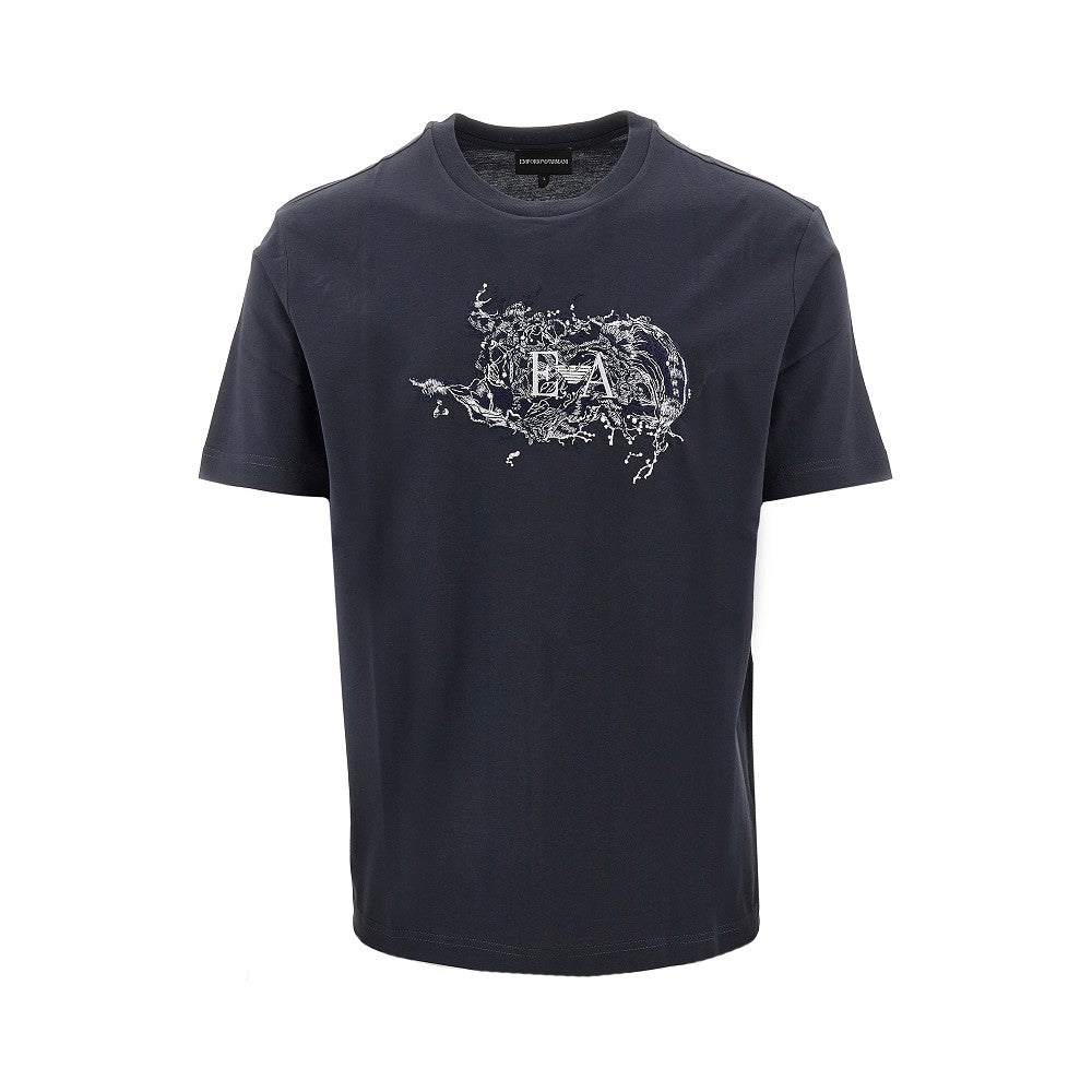 ASV cotton T-shirt with embroidery