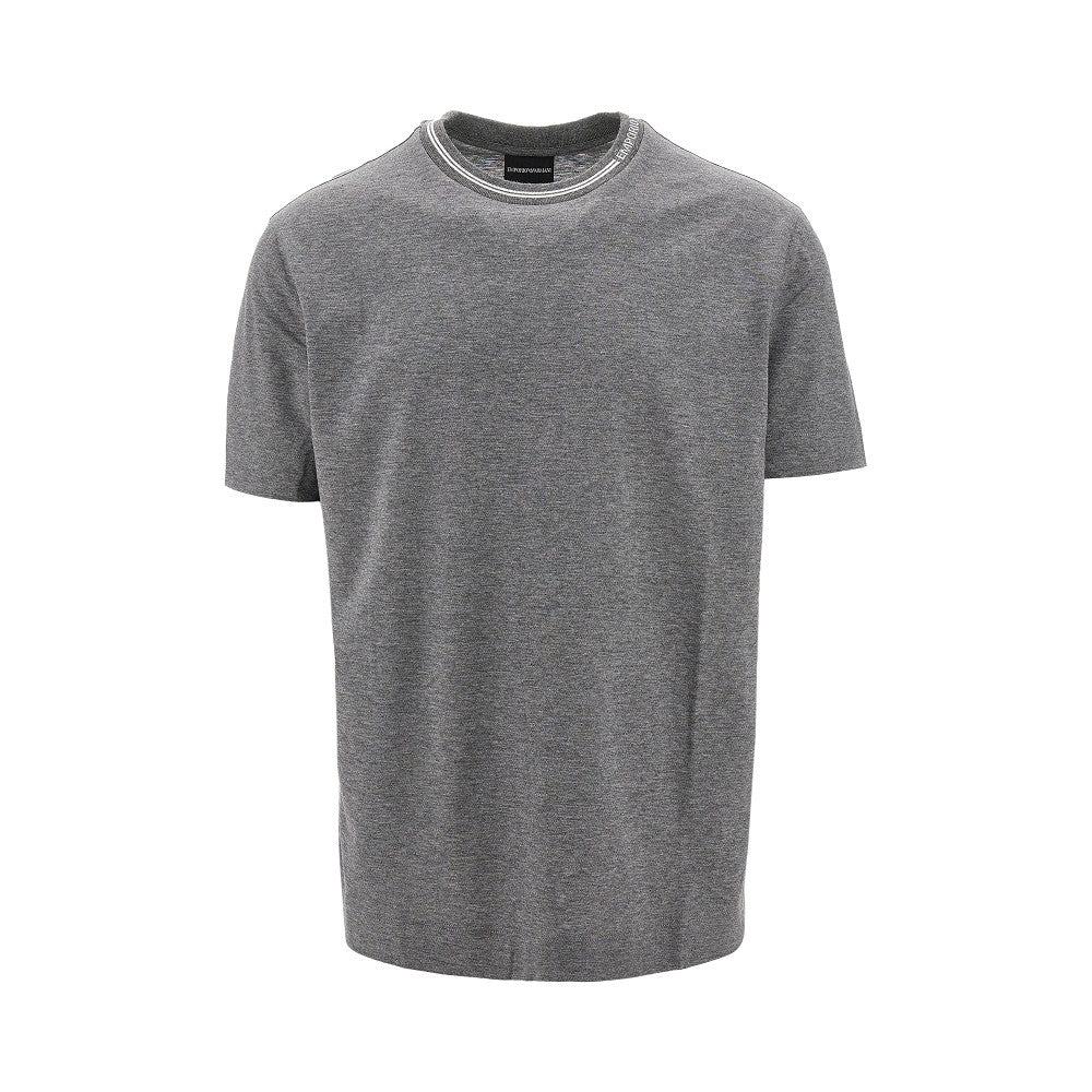 T-shirt con girocollo logato