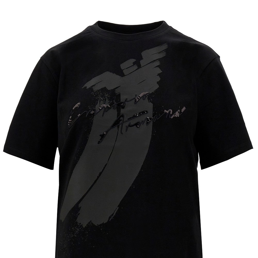 T-shirt in cotone organico con logo